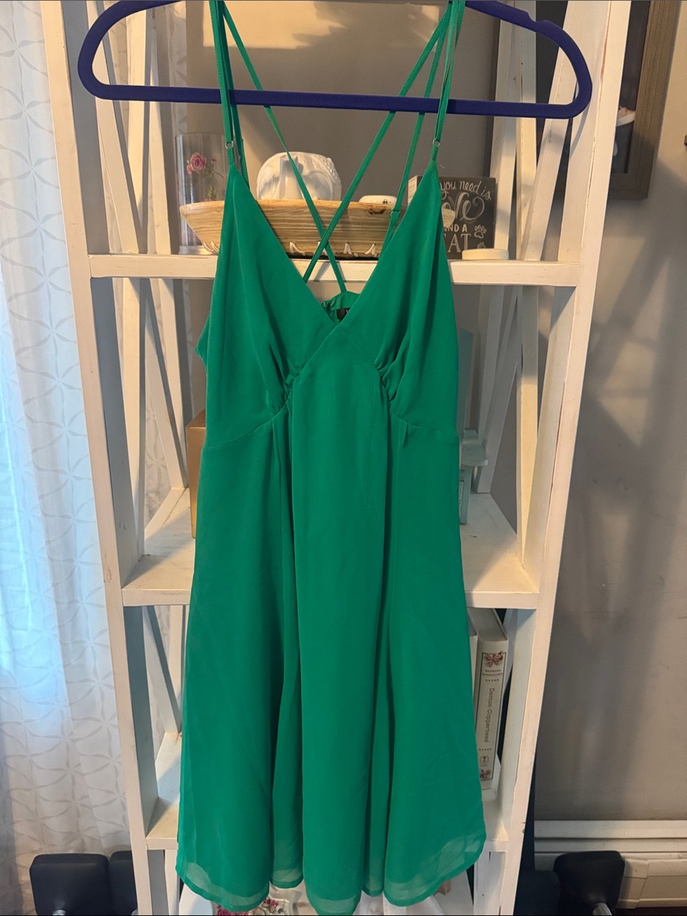 Victoria's Secret Emerald Green Strappy Midi Dress